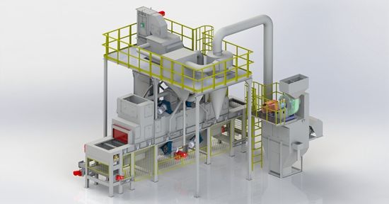 網(wǎng)帶式拋丸機